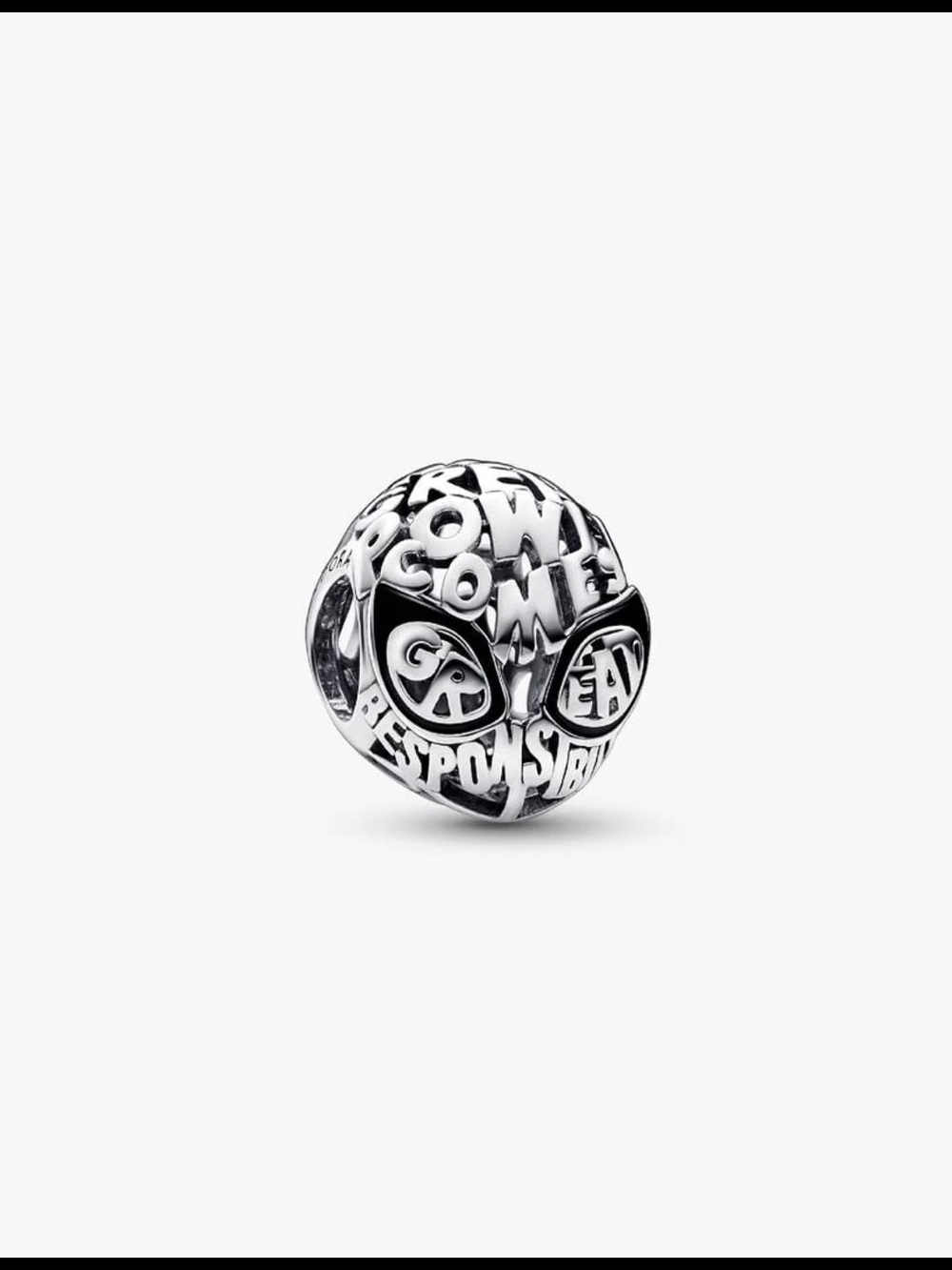 Pandora Marvel Spider-Man Mask CharmSterling silver 792351C01